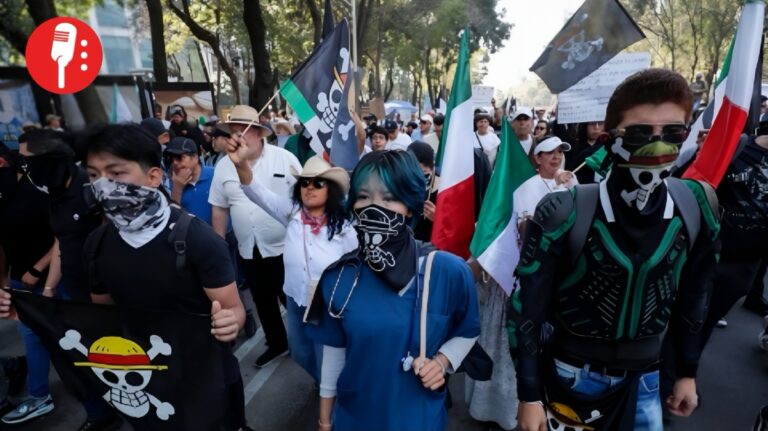 Detenidos durante la marcha de la Generación Z en CDMX