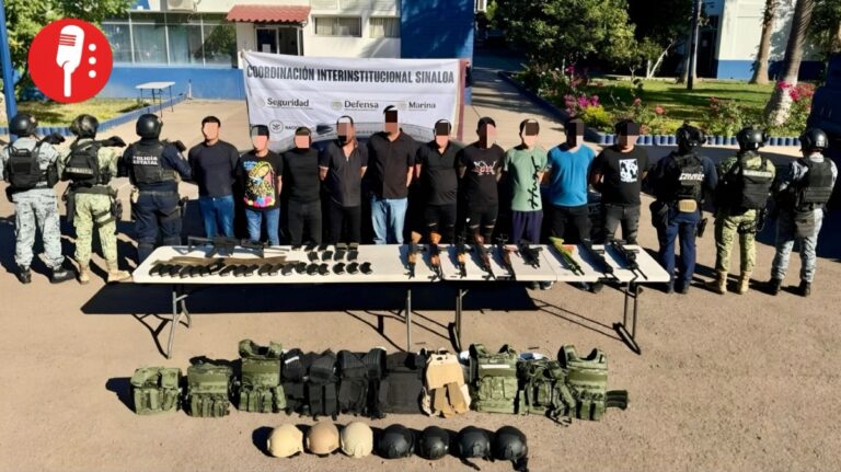 Detienen a diez presuntos miembros de Los Chapitos en Sinaloa