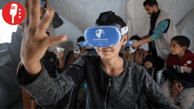 Niños de Gaza encuentran alivio psicológico mediante realidad virtual