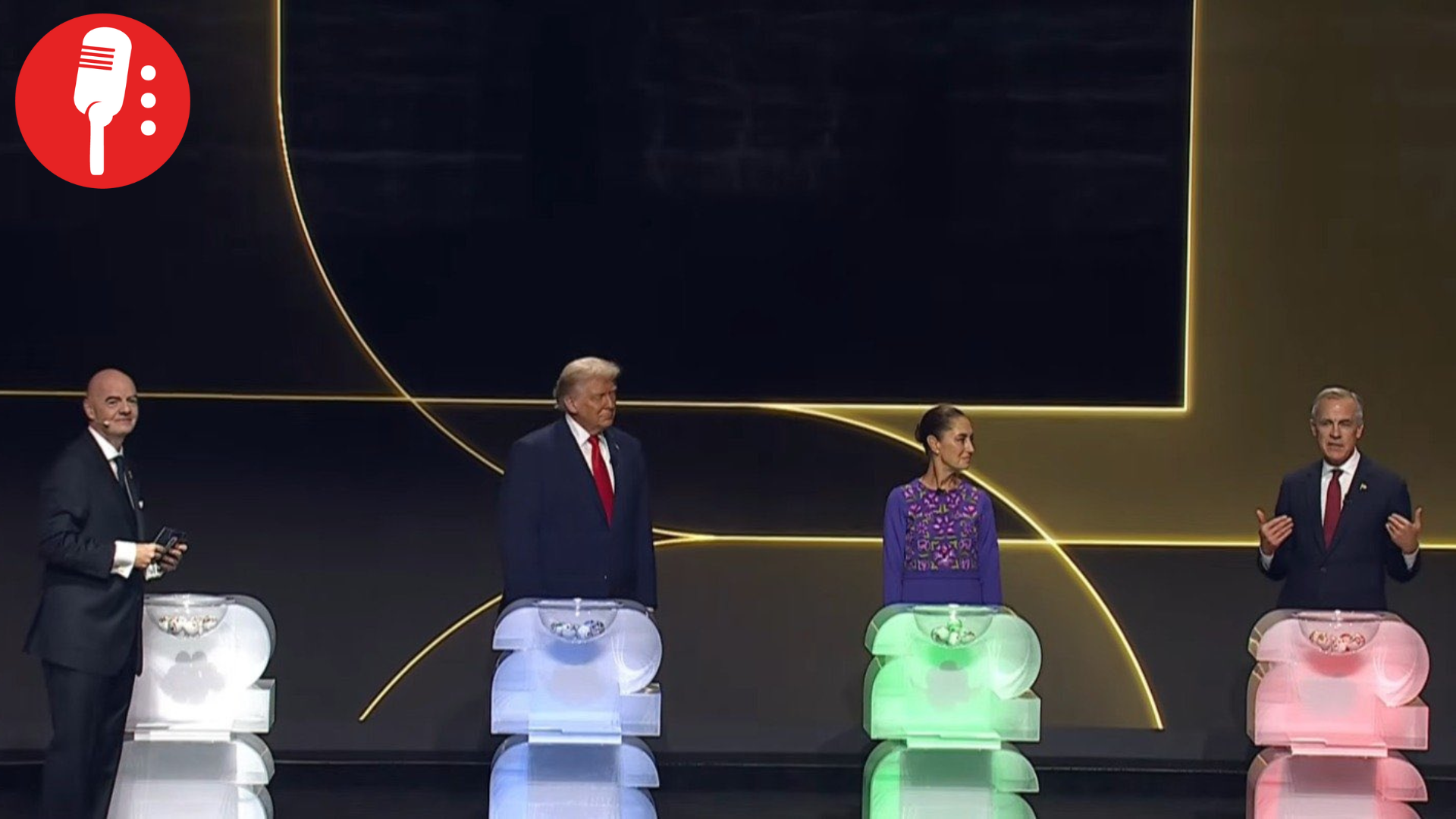 “Viva México”: Claudia Sheinbaum en Sorteo de la FIFA