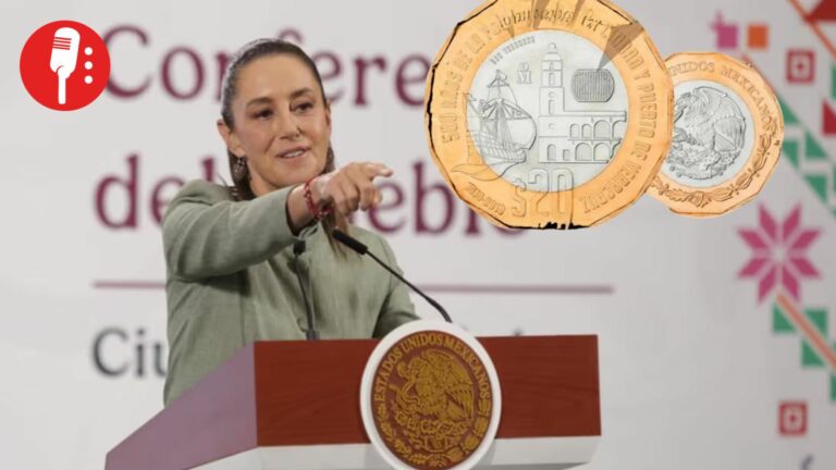 Sheinbaum propone modernizar monedas de 10 y 20 pesos con nuevos materiales y diseños