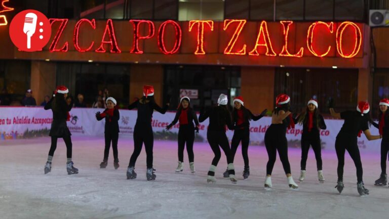Azcapotzalco estrena mega pista de hielo gratuita para celebrar la Navidad Chintolola