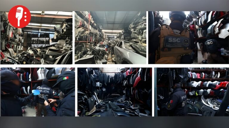 SSC-CDMX decomisa mil 863 toneladas de autopartes