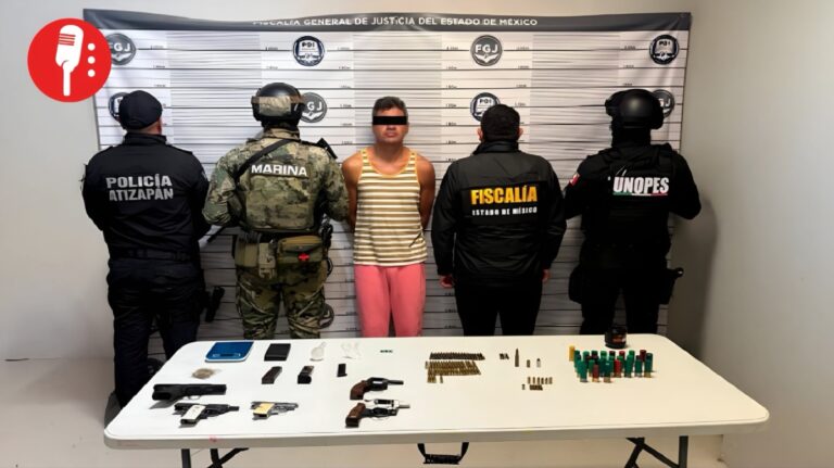 Decomisan armas y droga en Atizapán de Zaragoza