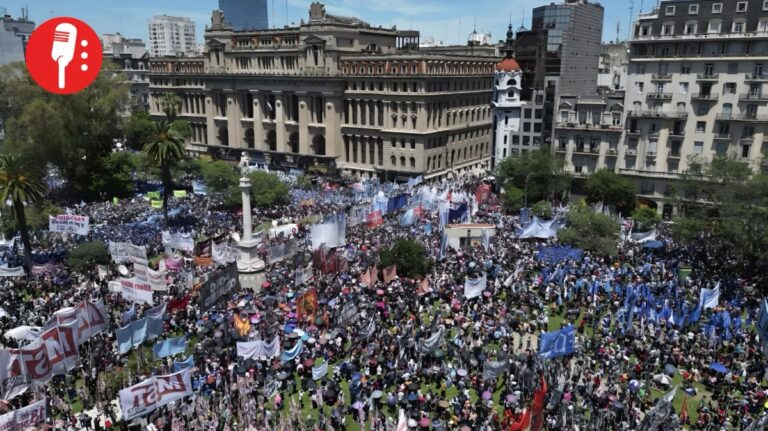 Masivas marchas en Argentina contra reforma laboral de Milei