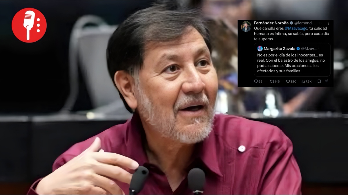 Noroña critica a Zavala por comentarios sobre el Tren Interoceánico