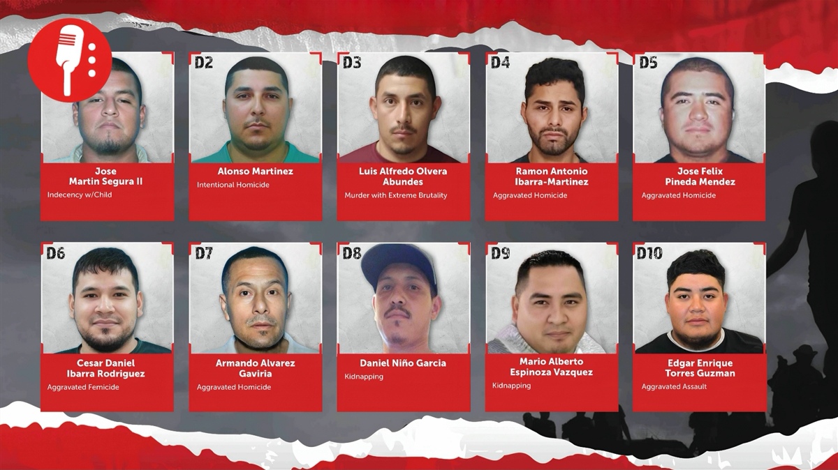 México y Estados Unidos presentan lista de 10 criminales prioritarios