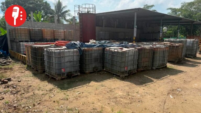 FGR asegura 6 mil 800 litros de huachicol en Paraíso, Tabasco