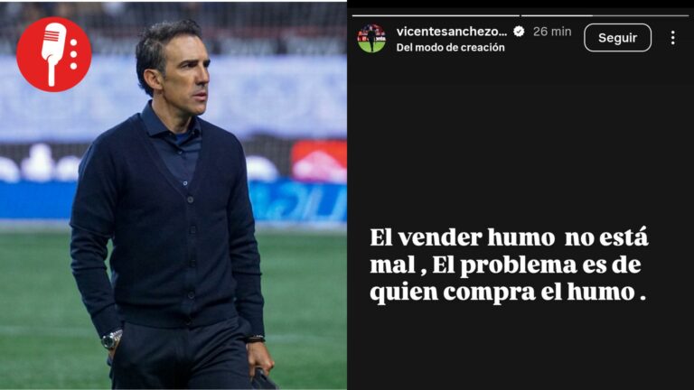 Vicente Sánchez le manda un mensaje a Cruz Azul