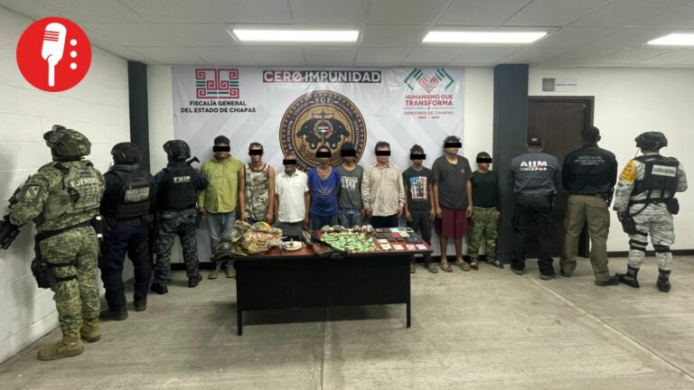 Golpe al CJNG en Chiapas: capturan a nueve narcomenudistas en Cintalapa
