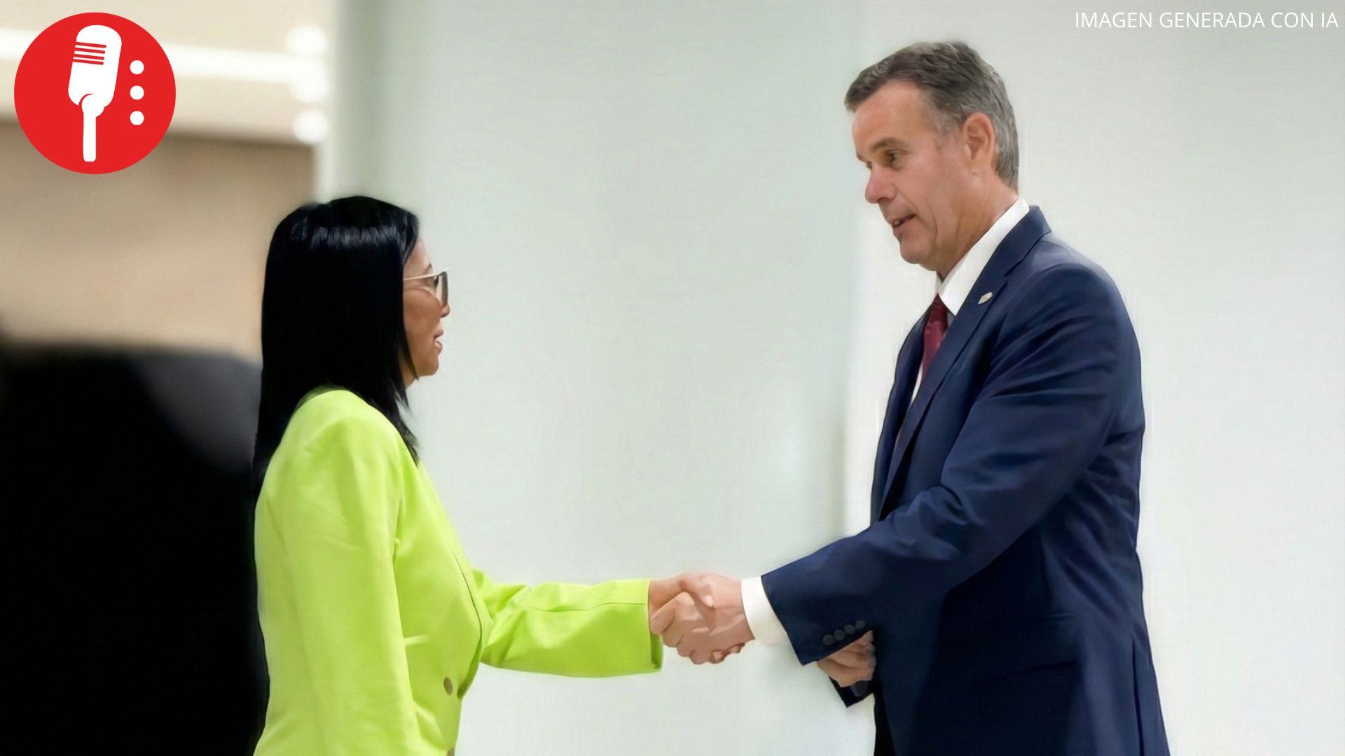 Director de CIA se reúne con Delcy Rodríguez en Caracas para estrechar lazos bilaterales