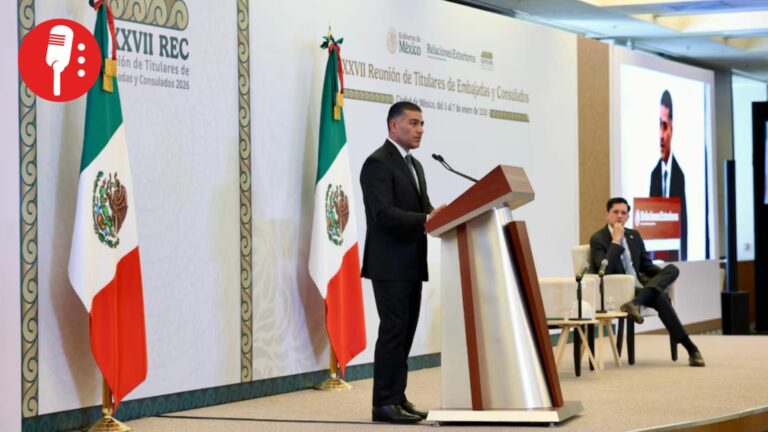 Harfuch expone estrategia de seguridad ante embajadores de México