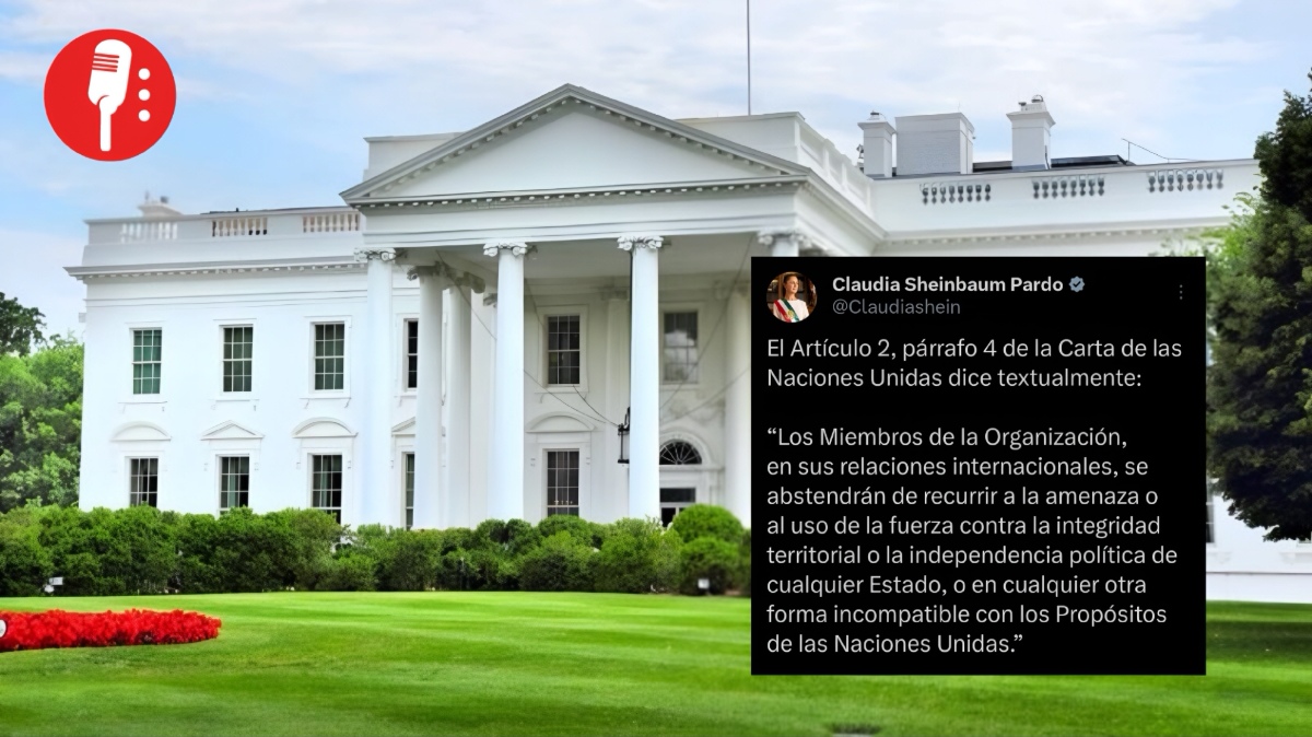 Casa Blanca responde a Sheinbaum tras ataque en Venezuela