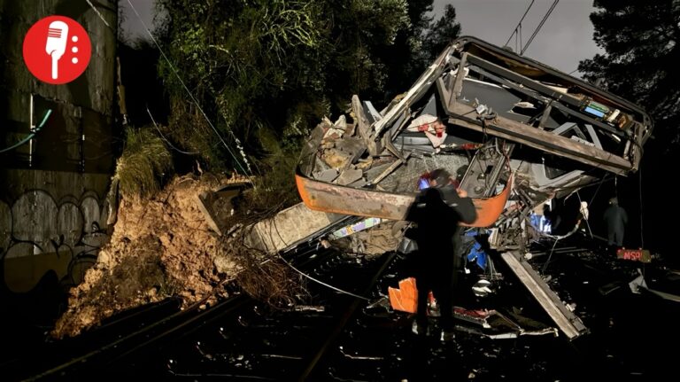 Descarrilamiento de tren en Gelida: varios heridos y caos en Rodalies