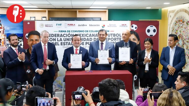 El gobierno de Puebla y la FMF firman convenio para potenciar talento en la UDEP