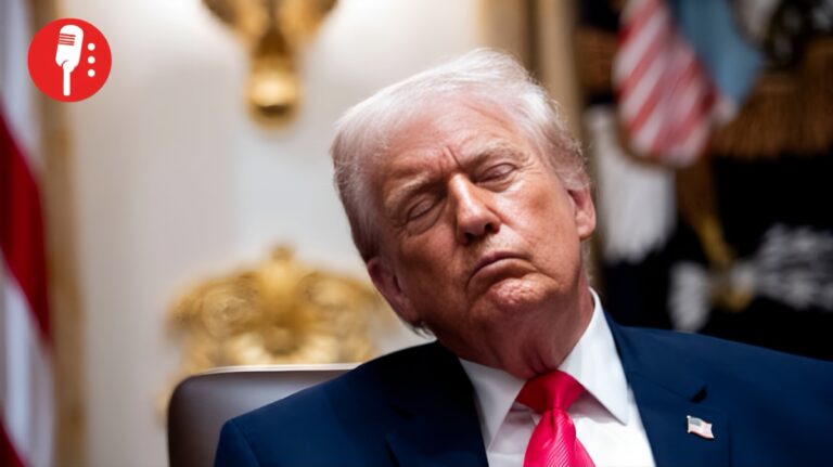 Trump aclara rumores de su somnolencia en el gabinete