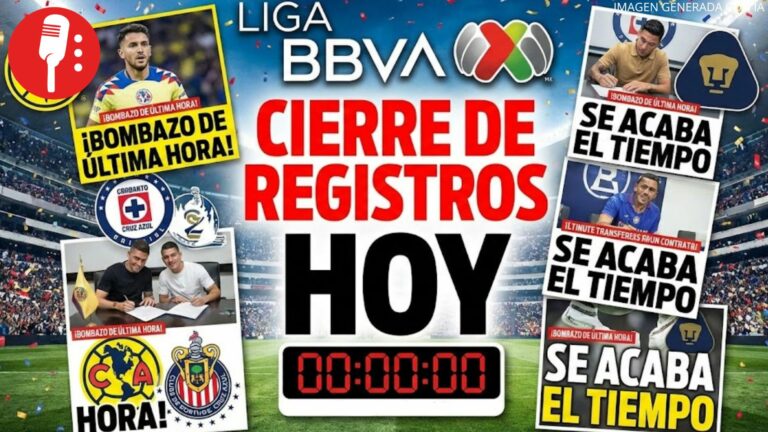 Hoy es el cierre de registros en la Liga BBVA MX