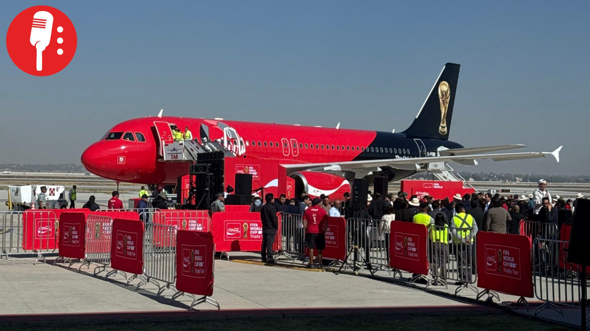Llegó el trofeo de la Copa Mundial de la FIFA a México