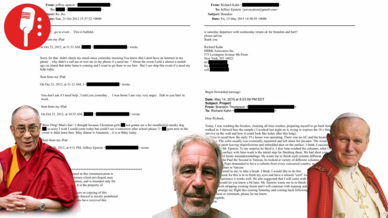 Papa Juan Pablo II y Dalái Lama se reunieron con Epstein
