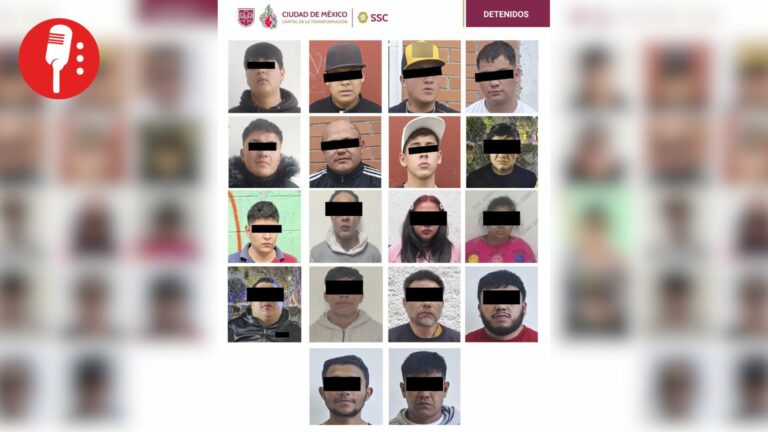 Golpe a la extorsión en CDMX deja 24 detenidos en seis alcaldías