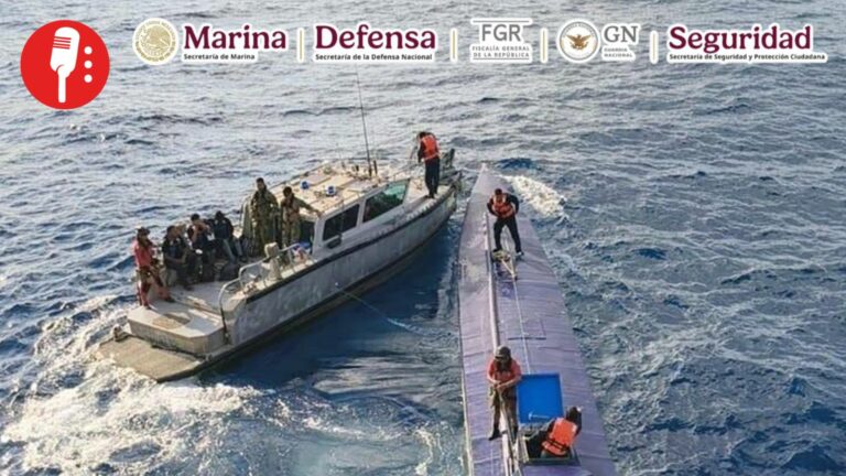 Marina intercepta narcosubmarino con 4 toneladas de cocaína frente a Manzanillo
