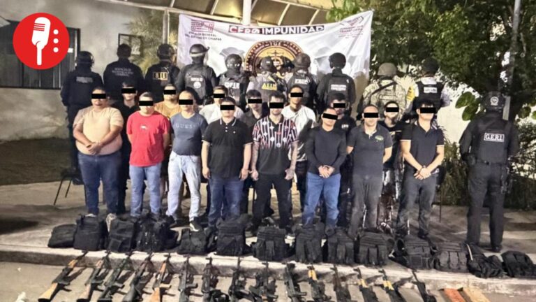 Caen 15 generadores de violencia y aseguran arsenal en Tapachula, Chiapas, informa Harfuch