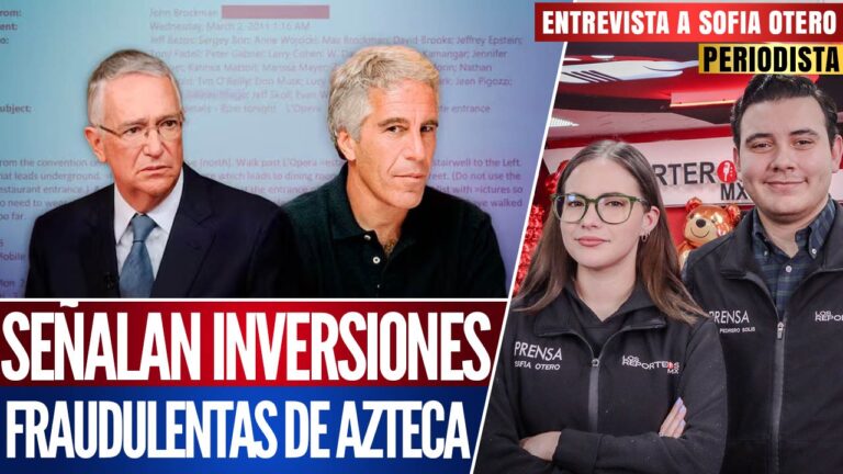 Entrevista | Jeffrey Epstein invirtió en TV Azteca de Salinas Pliego: Sofía Otero