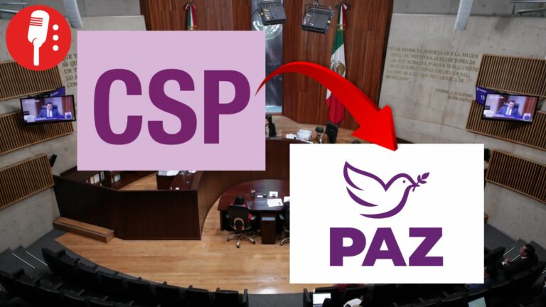 Tribunal frena el uso de siglas “CSP” y organización se renombra como “Partido Paz”