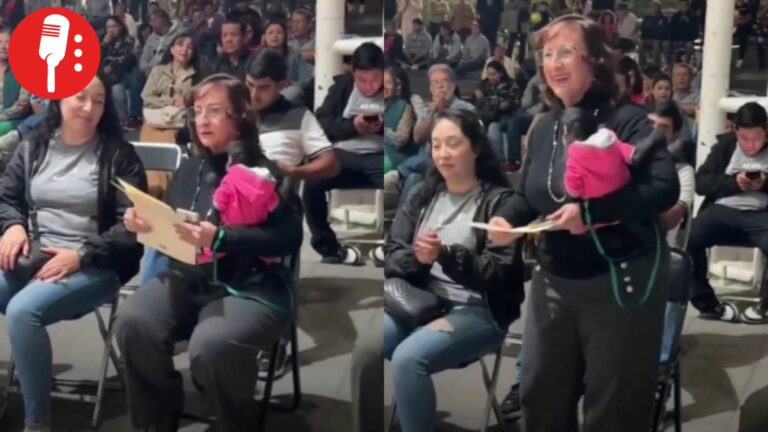 Captan a regidora de MC en Ocotlán golpeando a mono araña en evento público
