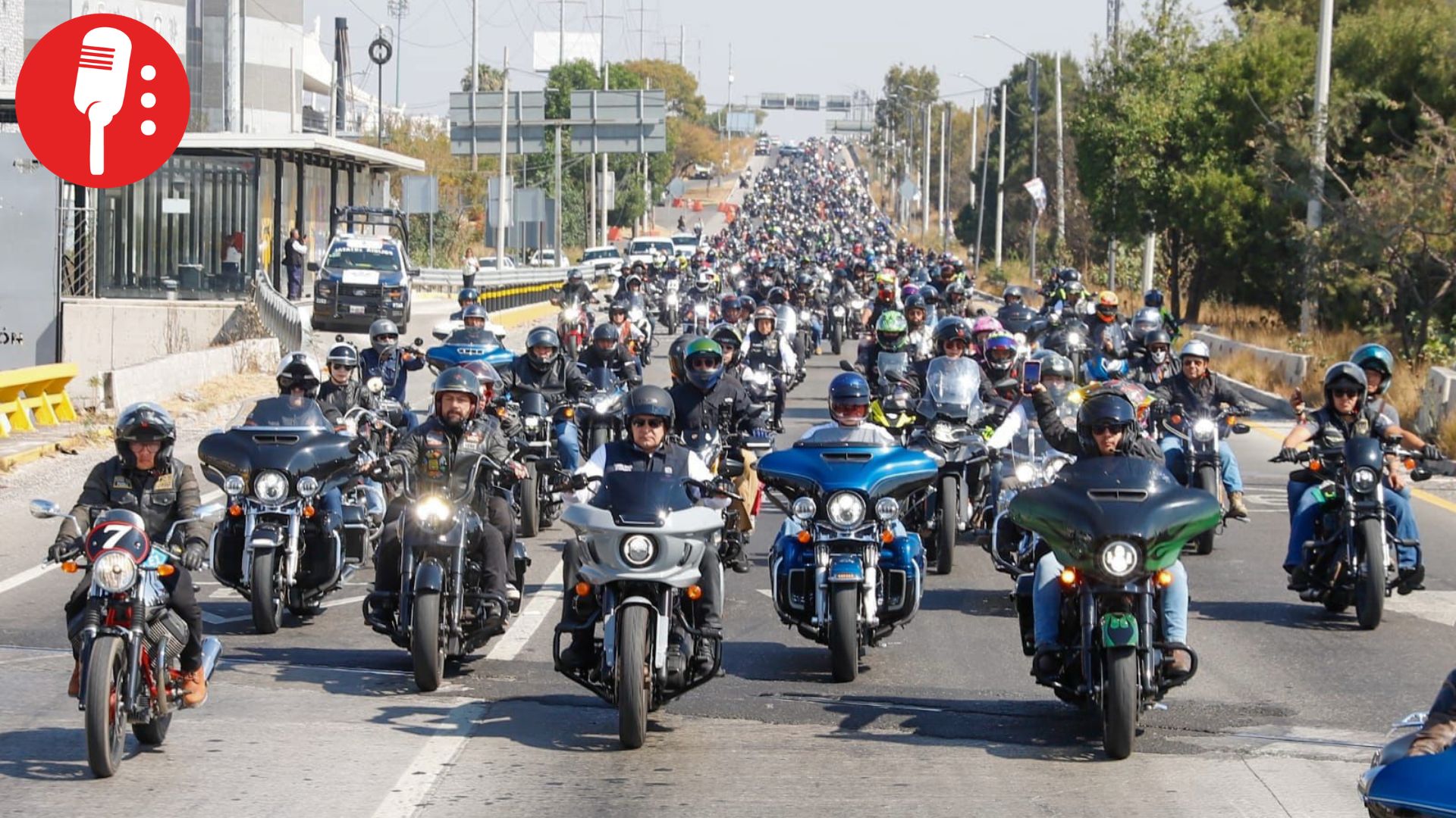 Mega rodada de motociclistas impulsa turismo en San Pedro Cholula, Puebla