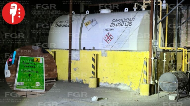 FGR asegura inmueble por presunto almacenamiento ilegal de hidrocarburos en Morelos