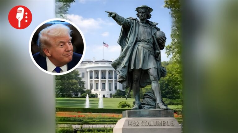 Trump se prepara instalar una estatua de Colón fuera de la Casa Blanca