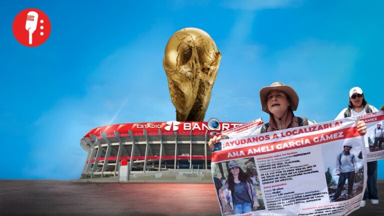 Protesta por desaparecidos durante Mundial 2026 en México