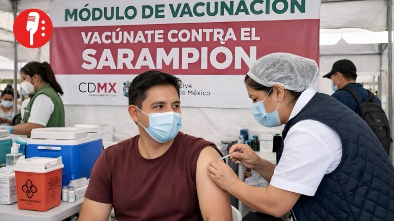 Aumento de casos de sarampión en CDMX: comienza masiva vacunación