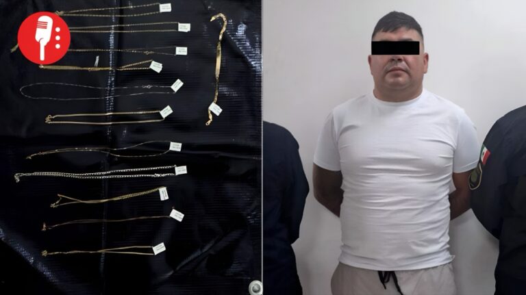Detenido presunto ladrón de joyerías en la colonia Guerrero