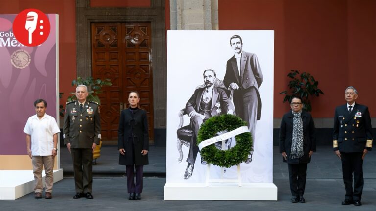 Claudia Sheinbaum rinde homenaje a Francisco I. Madero