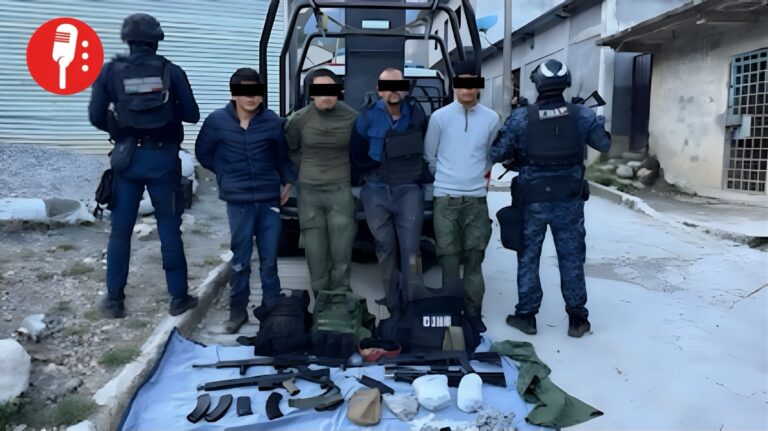Detienen a cuatro presuntos miembros del CJNG en Chiapas