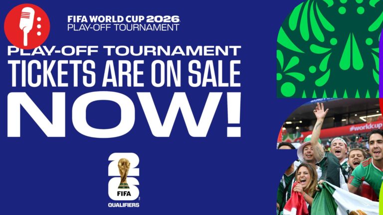 Boletos para el torneo clasificatorio de la Copa Mundial 2026 a la venta