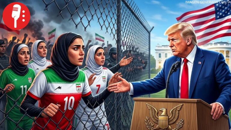 Tensión con las futbolistas iraníes. Intervención de Donald Trump para dar asilo a las jugadoras