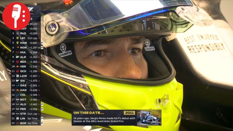 ‘Checo’ Pérez sufrió un choque en la primera práctica del GP de Japón