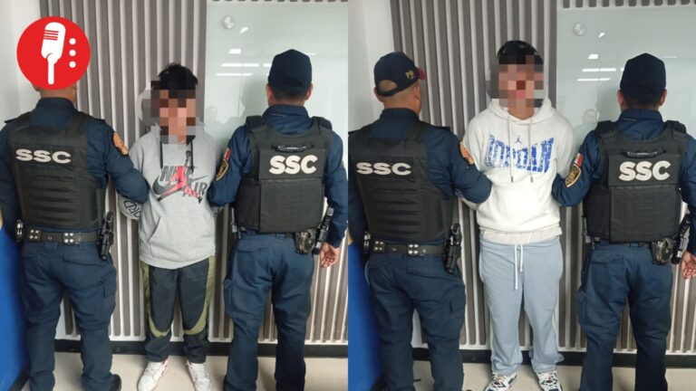 Policías de Álvaro Obregón detienen a dos jóvenes armados tras reporte ciudadano en Jalalpa
