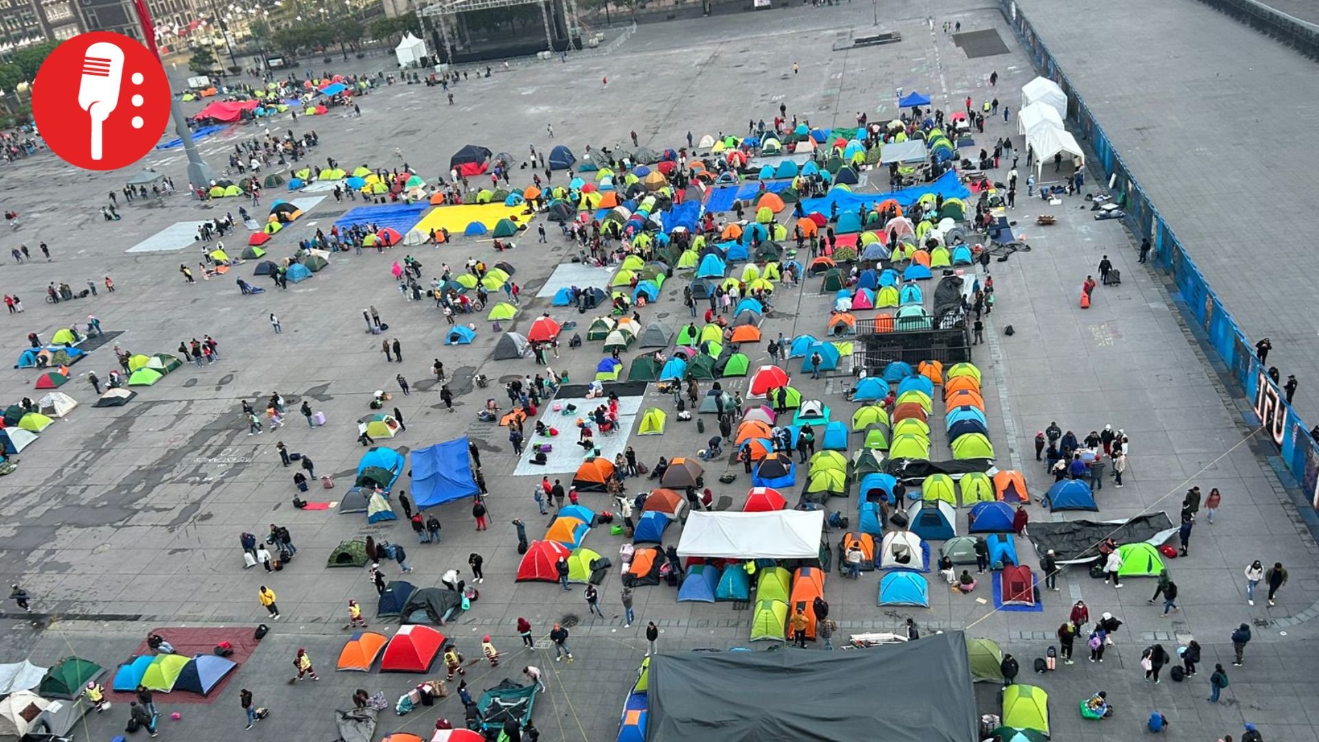CNTE toma el Zócalo: arranca paro nacional de 72 horas con plantón en la CDMX