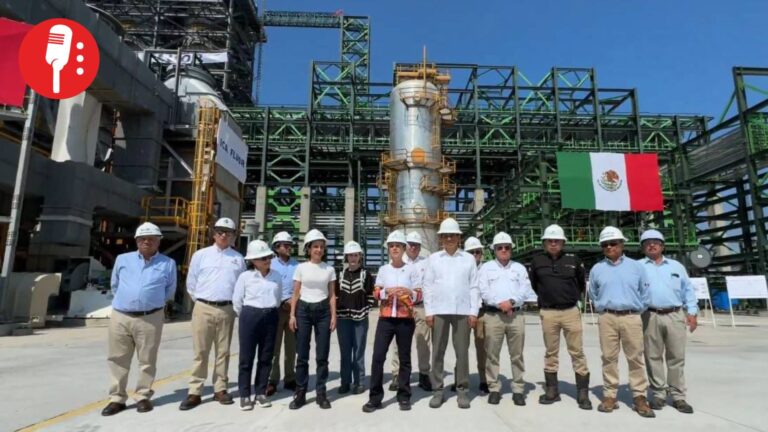 Sheinbaum acelera modernización de refinería en Salina Cruz; lleva un 76% de avance
