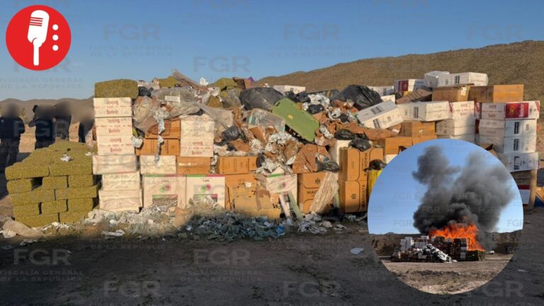 FGR incinera más de una tonelada de drogas en Coahuila