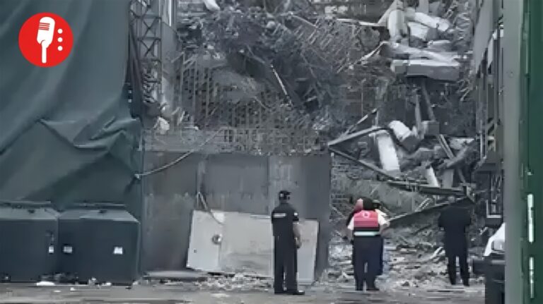 Colapso de edificio en demolición en San Antonio Abad