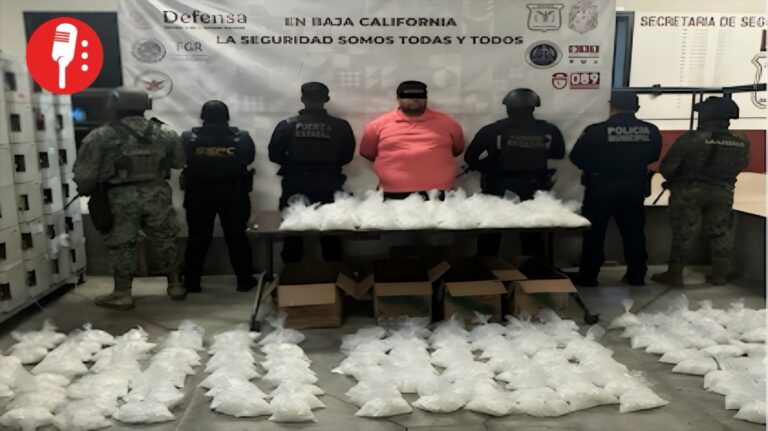 Gran golpe al cártel: detienen a hombre con 113 kilos de metanfetamina