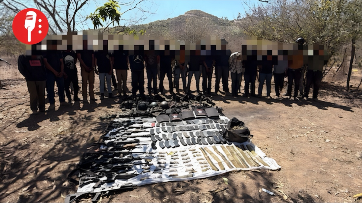 Aseguran armas y detienen a 20 en operativo en Nayarit