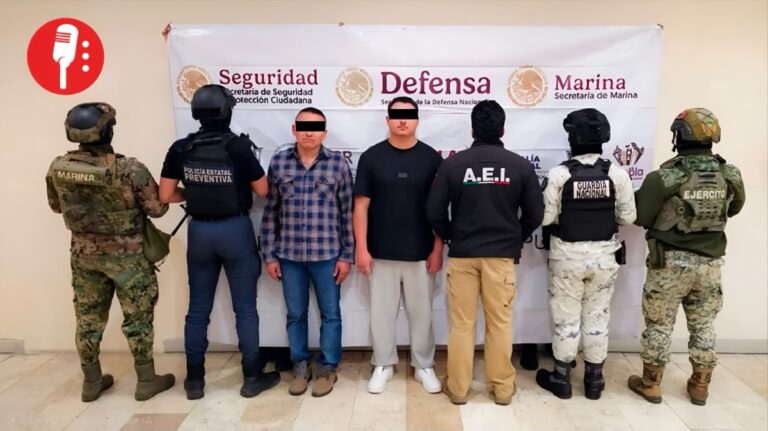 Capturan a dos presuntos miembros del CJNG en Puebla