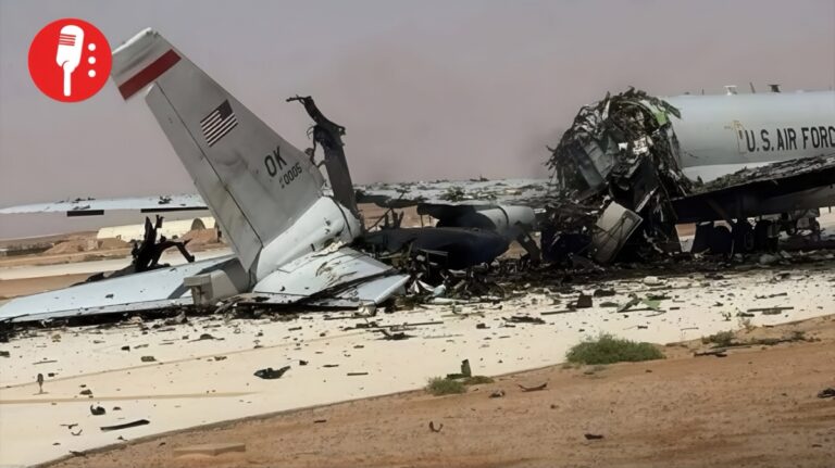 Estados Unidos pierde avión E-3 en conflicto con Irán