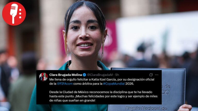 Clara Brugada felicitó a la árbitra mexicana Katia Itzel por su designación oficial en la Copa del Mundo